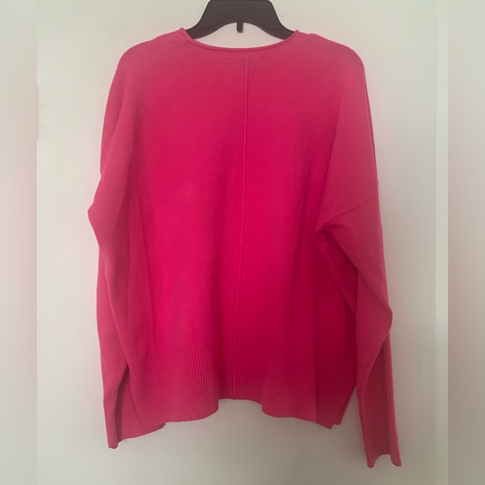 French Connection Hot Pink Sweater Pullover Large - Picture 3 of 12
